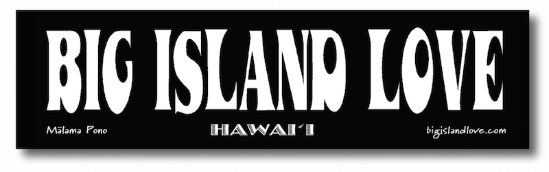 104 BIG ISLAND LOVE CLASSIC VINYL STICKER