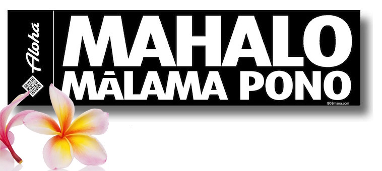 MAHALO STICKER