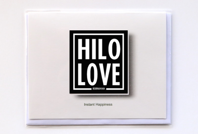 257 HILO LOVE - GREETING CARD AND VINYL STICKER