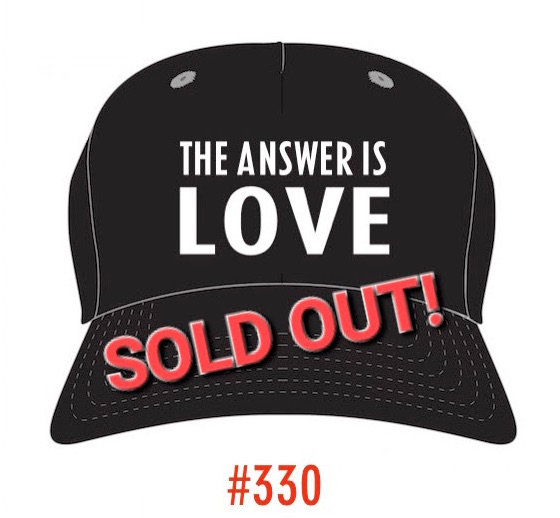 #330 THE ANSWER IS LOVE HAT - 808MANA © BIG ISLAND LOVE LLC