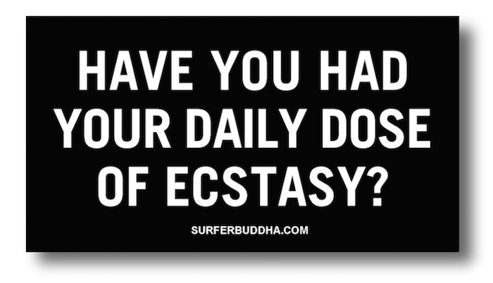 #810 HAVE YOU HAD YOUR DAILY DOSE OF ECSTASY - VINYL STICKER - ©808MANA - BIG ISLAND LOVE LLC - ALL RIGHTS RESERVED