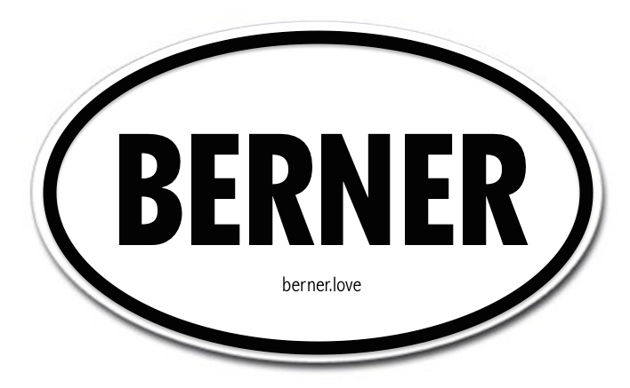 BERNER vinyl sticker