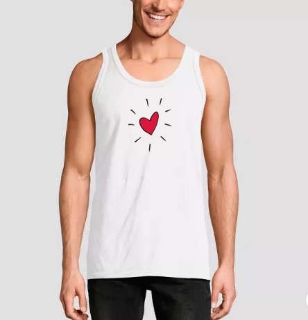 Beaming Heart Tanktop Mens