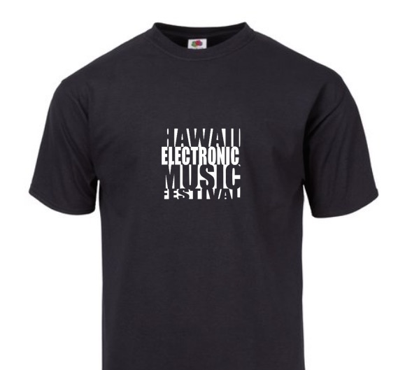 HAWAII ELECTRONIC MUSIC FESTIVAL LOGO VINTAGE  T-SHIRT - 808MANA - ©BIG ISLAND LOVE LLC